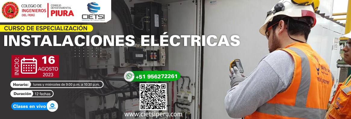 curso de especializaciOn en instalaciones elEctricas 2023